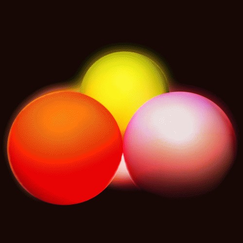 Juggle Light LED Contact Ball - Yellow