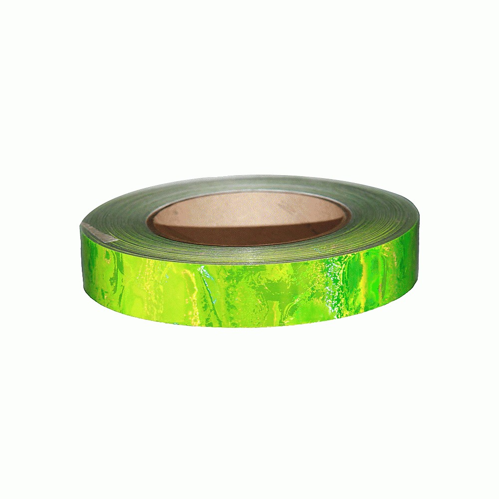 Per meter - 25mm holographic tape - Yellow
