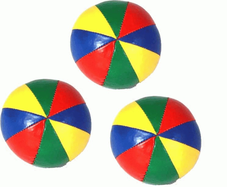 Juggling Balls - Set of 3 star beach balls