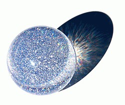 Acrylic Glitter contact Juggling ball 65mm 200g