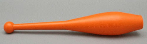 Juggling Club - Flare one peice plastic - single - orange