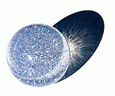 Acrylic Glitter contact Juggling ball 95mm