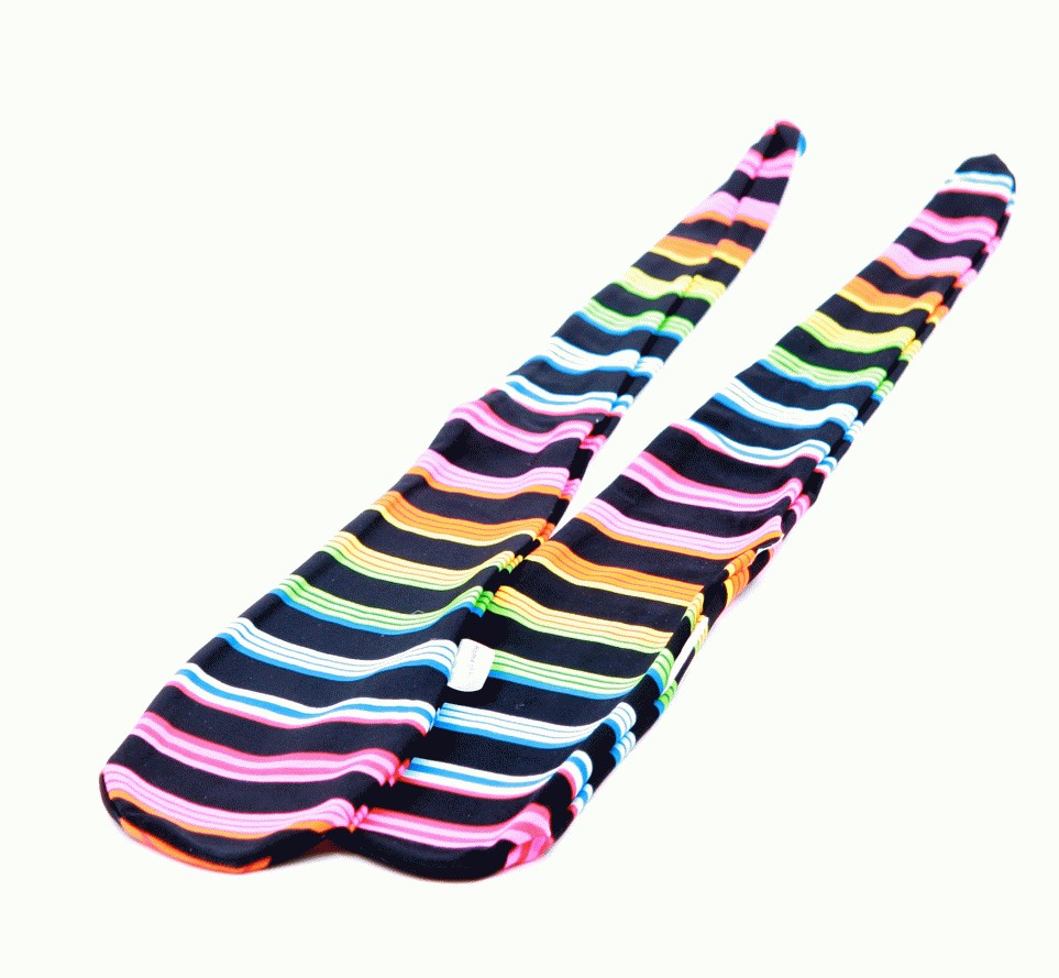 Aurora Coloured Spandex Sock Poi - With tennis balls