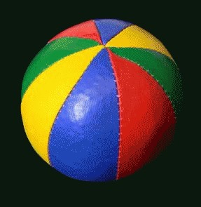 Juggling Balls - SINGLE star juggling ball beach