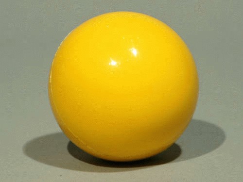 Rigid contact Juggling ball 100mm 290g Yellow