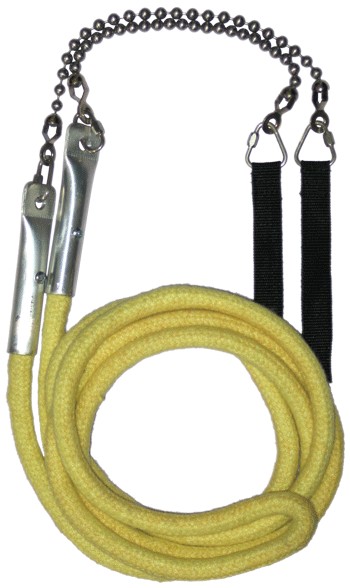 Jumbo 3 person fire skipping jump rope 3.6m