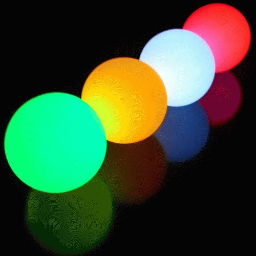 Single LED Glow juggling Ball - Yellow
