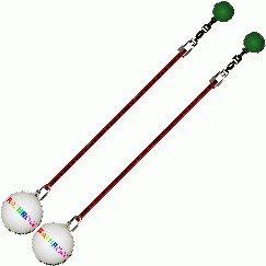 Practice Poi Glow Rainbow Cole Cord Red Chain Green 