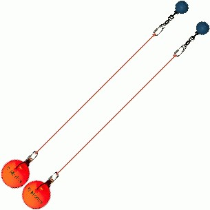 Practice Poi Glow Ball 9Function with Orange Blue 
