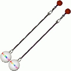 Practice Poi Glow Ball Rainbow Cole Cord Chain Red 