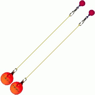 Practice Poi Glow Ball 9Function with Yellow Pink 