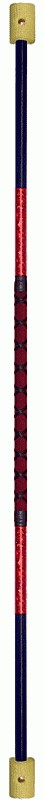 140cm powder coated black and red Fire staff with 65mm wick