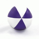 Juggling Balls - SINGLE Pro star juggling ball purple white