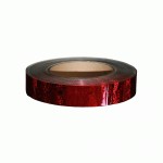 Per meter - 25mm holographic tape - Red