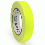 23m meter roll of 24mm hula hoop Fluorescent Gaff tape - Yellow