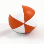 Juggling Balls - SINGLE Pro star juggling ball orange white