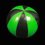 Juggling Balls - SINGLE star juggling ball black and green