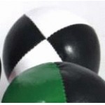 Juggling Ball - Single basic thud 110g black and white