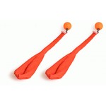 Cone poi - sock poi with silicon handles 585mm orange