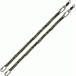 Replacement poi Black Oval Link 35cm Chain 43cm