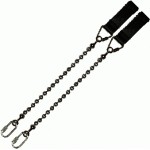 Poi Chain Ball 15cm with Black Double Leather 27cm