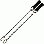 Poi Chain Ball 20cm with Black Double Leather 32cm