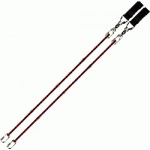 Poi Chain Cole Cord Red Double Leather Adjustable
