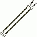 Replacement poi Black Oval Link 30cm Chain 38cm
