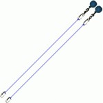 Poi Chain Nylon Blue with Ball Handle Adjustable