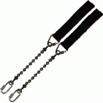 Poi Chain Ball 10cm with Black Single Leather 24cm