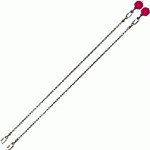 Poi Chain Ball 8mm 60cm with Pink Handle 69cm