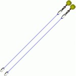 Poi Chain Blue with Yellow Ball Handle Adjustable