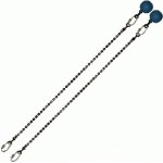 Poi Chain Ball 8mm 40cm with Blue Handle 49cm