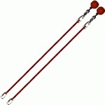 Poi Chain Cole Cord Red with Ball Handle Adjustable