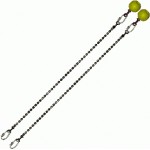 Poi Chain Ball 8mm 40cm with Yellow Handle 49cm