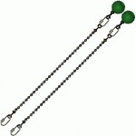 Poi Chain Ball 8mm 30cm with Green Handle 39cm