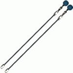 Poi Chain Cole Cord Gray with Blue Ball Adjustable