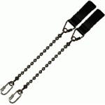 Poi Chain Ball 10cm with Black Double Leather 22cm