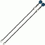 Poi Chain Cole Cord Black with Blue Ball Adjustable