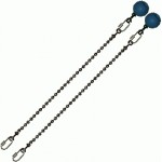 Poi Chain Ball 8mm 30cm with Blue Handle 39cm