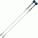 Poi Chain Wire Rope 40cm with Blue Ball Handle 53cm