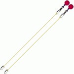 Poi Chain Yellow with Pink Ball Handle Adjustable