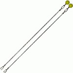Poi Chain Ball 8mm 60cm with Yellow Handle 69cm