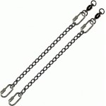 Replacement poi Oval Link Chain with Swivels 25cm