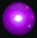 Rhythmic gymnastics ball 420g purple glitter