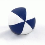 Juggling Balls - SINGLE Pro star juggling ball blue white
