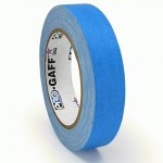 23m meter roll of 24mm hula hoop Fluorescent Gaff tape - Blue