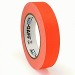 23m meter roll of 24mm hula hoop Fluorescent Gaff tape - Orange